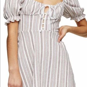 Brand new topshop dress white multi color.